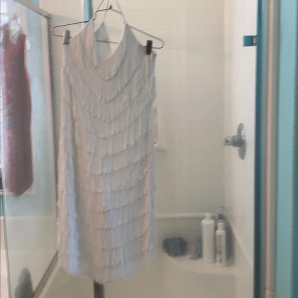 White 20’s style flapper dress - vintage